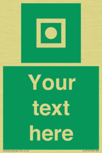 Custom sign safe condition Shipboard general alarm